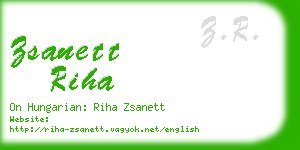 zsanett riha business card